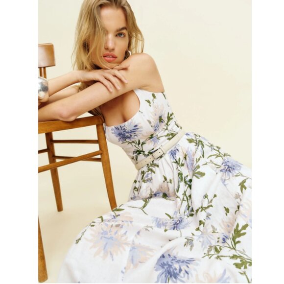 Reformation | Dresses | Reformation Janu Linen Dress In Serenity | Poshmark Reformation | Dresses | Reformation Janu Linen Dress In Serenity | Poshmark